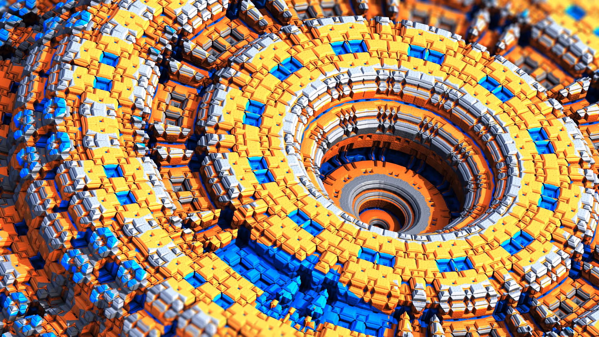 Complex fractal chaos grid lock